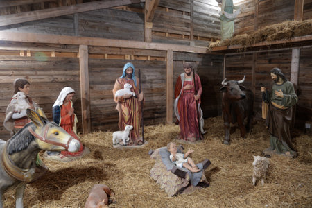 Nativity Scene with Jesus Christoseph and baby Jesus
