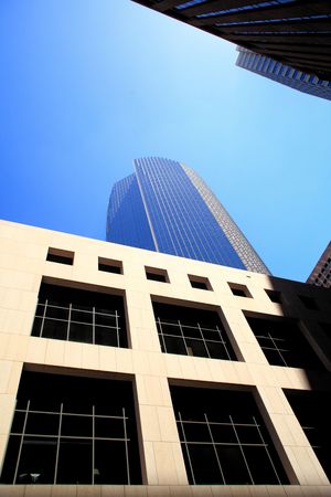 Skyscrapers living up to the description: Complimentary natural and artificial beautyの写真素材