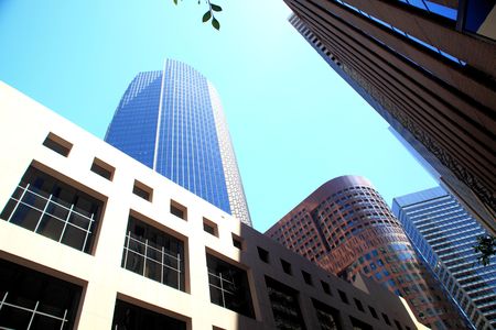 Skyscrapers living up to the description: Complimentary natural and artificial beautyの写真素材