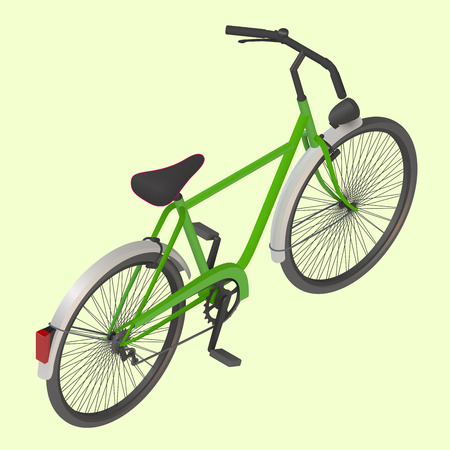Bicycle Vector isometric illustration. race road bike isolated.のイラスト素材