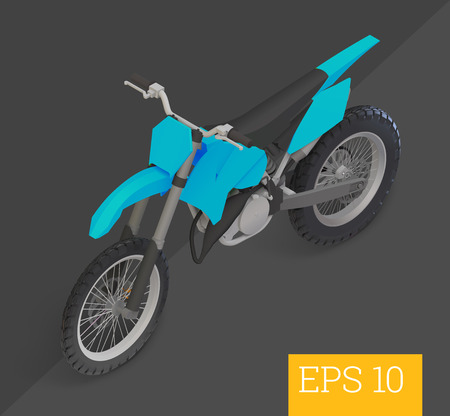 motocross bike eps10 vector illustration. motorcycle isolated,のイラスト素材