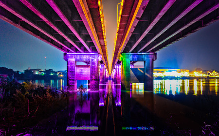 Parallel bridgeの写真素材