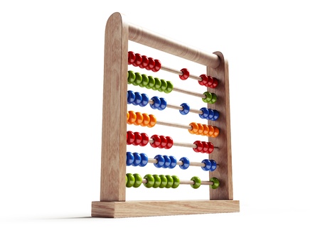 Abacus Isolated with Clipping Pathの写真素材