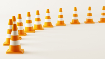 Traffic Cones の写真素材