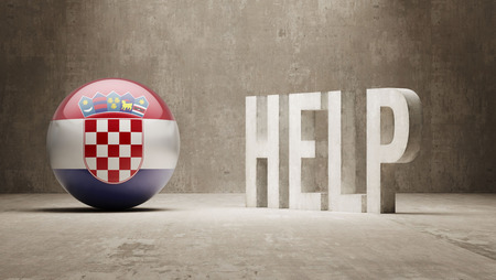 Croatia High Resolution Help  Concept