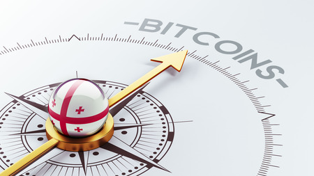 Georgia High Resolution Bitcoin Conceptの写真素材