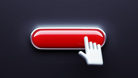 Button isolated on dark background