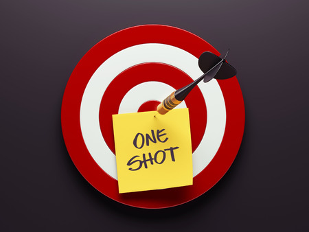 Dart Note isolated on black backgroundの写真素材