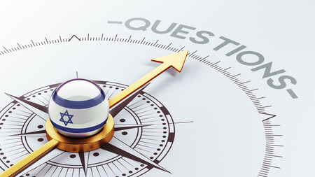 Israel High Resolution Questions Conceptの写真素材