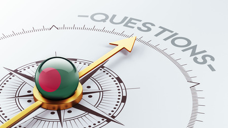 Bangladesh High Resolution Questions Conceptの写真素材