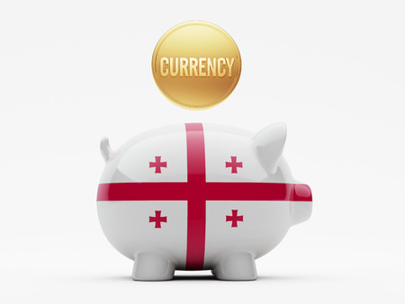 Georgia High Resolution Currency Conceptの写真素材