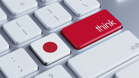 Japan High Resolution Think Conceptの写真素材