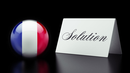 France High Resolution Solution Conceptの写真素材