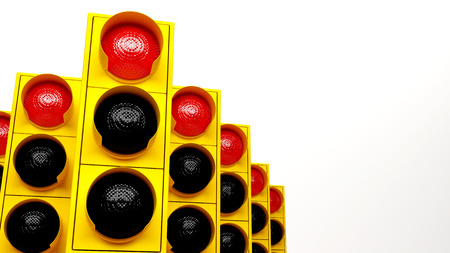 Traffic Lights isolated on white