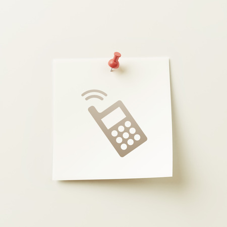 High Resolution Sticky Note Concept Iconの写真素材