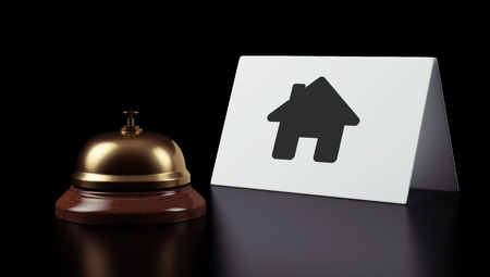 High Resolution Hotel Bell Home Iconの写真素材