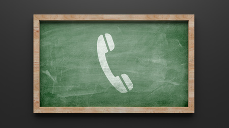 High Resolution Blackboard Contact Iconの写真素材