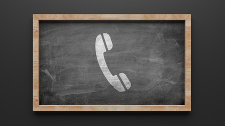 High Resolution Blackboard Contact Iconの写真素材