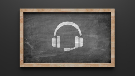 High Resolution Blackboard Contact Iconの写真素材