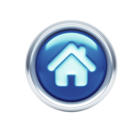 Home Icon isolated on white backgroundの写真素材