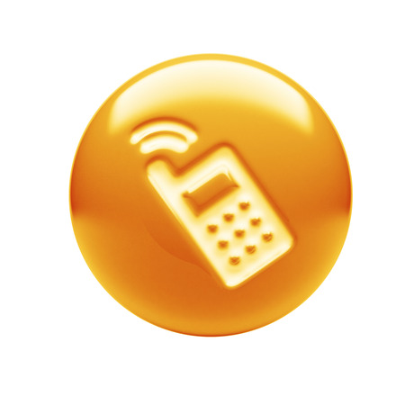 Contact Icon isolated on white backgroundの写真素材