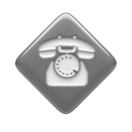 Contact Icon isolated on white backgroundの写真素材