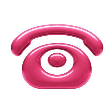 Contact Icon isolated on white backgroundの写真素材