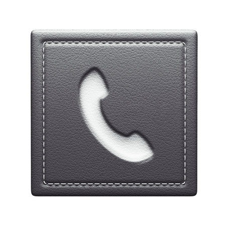 Contact Icon isolated on white backgroundの写真素材
