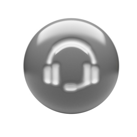 Contact Icon isolated on white backgroundの写真素材