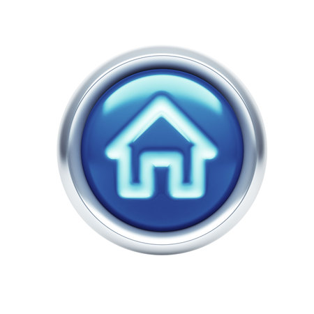 Home Icon isolated on white backgroundの写真素材