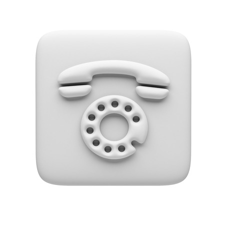 Contact Icon isolated on white backgroundの写真素材