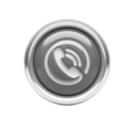 Contact Icon isolated on white backgroundの写真素材