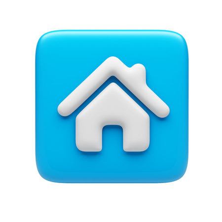 Home Icon isolated on white backgroundの写真素材