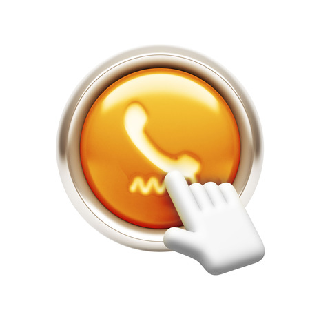 Contact Icon isolated on white backgroundの写真素材