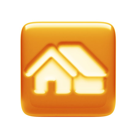 Home Icon isolated on white backgroundの写真素材