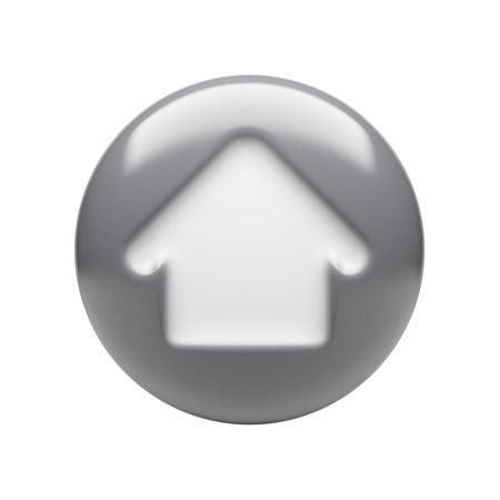 Home Icon isolated on white backgroundの写真素材