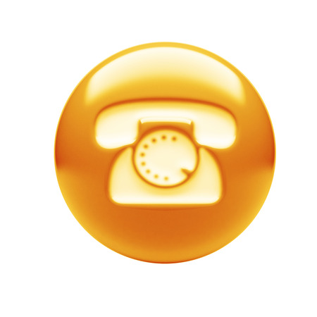 Contact Icon isolated on white backgroundの写真素材