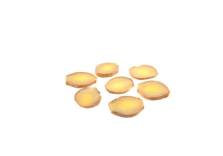 ginger isolated on white backgroundの写真素材