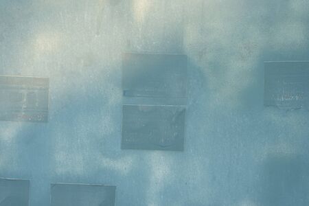 old blue wall use for background or texture