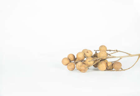 longan isolated on white background  with copy space.の写真素材