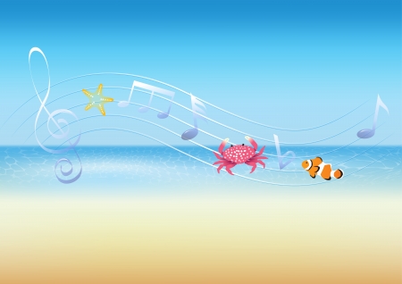 The music of the seaのイラスト素材