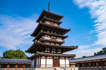 Yakushiji Temple East Tower completed repairsのeditorial素材