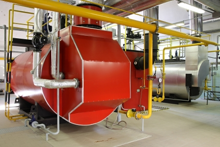 Gas steam boilerの写真素材