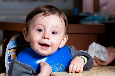 Close up child portraitの写真素材