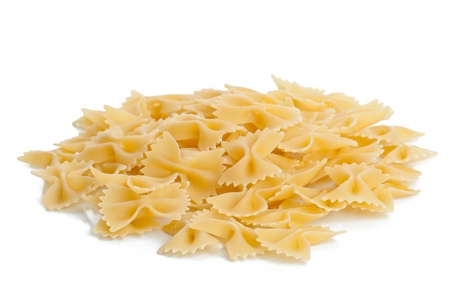 Italian pasta - Farfalle or bow tie pasta の写真素材