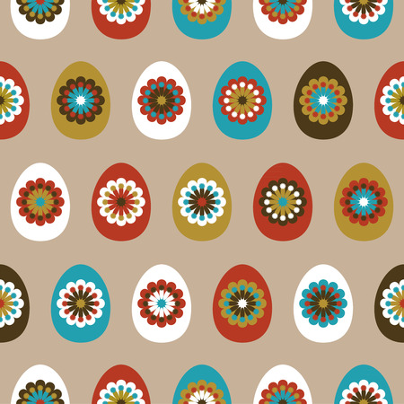Seamless pattern with easter eggsのイラスト素材