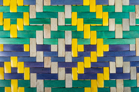 Background made from weaving bamboo layer