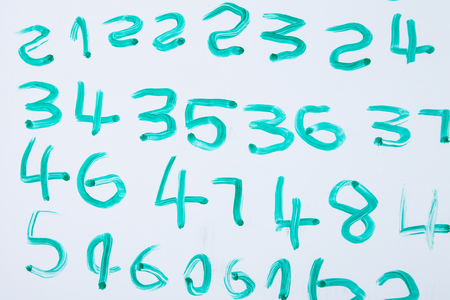 Teaching Writing number on children's board