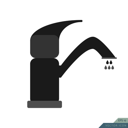 Faucet vector icon. Bathroom and kitchen symbol. Vector illustration.のイラスト素材