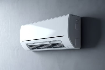 Air conditioning. Cooling down on a hot day. Generative AIの素材